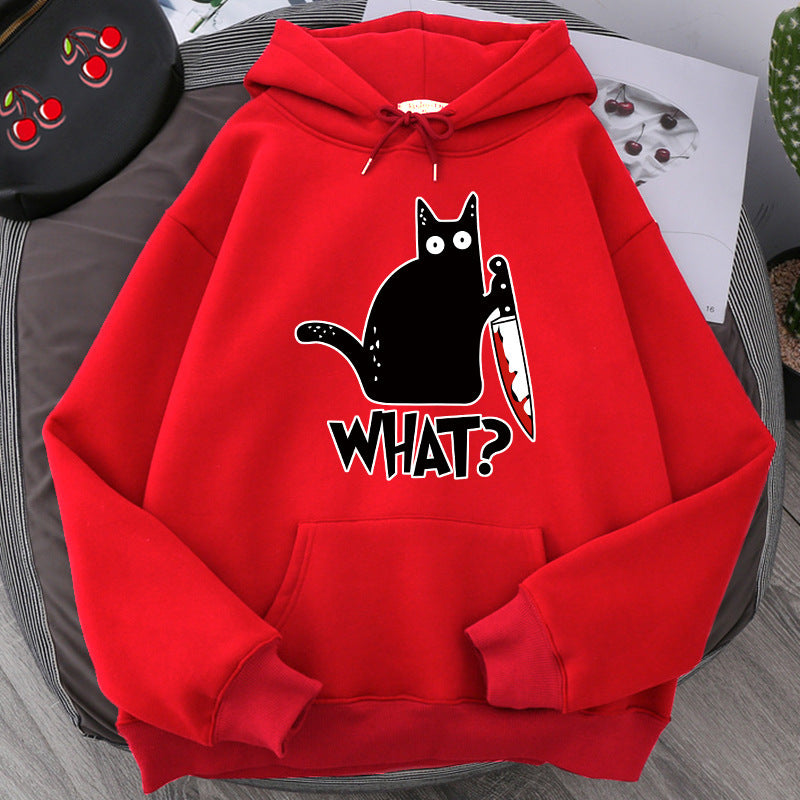 Killer Black Cat Surprised Hoodies For Him