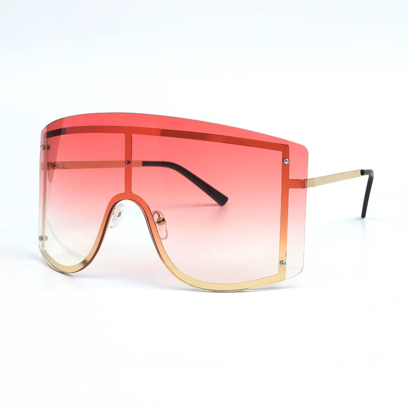 Women Square Polarized Glass Lens Sunglasses