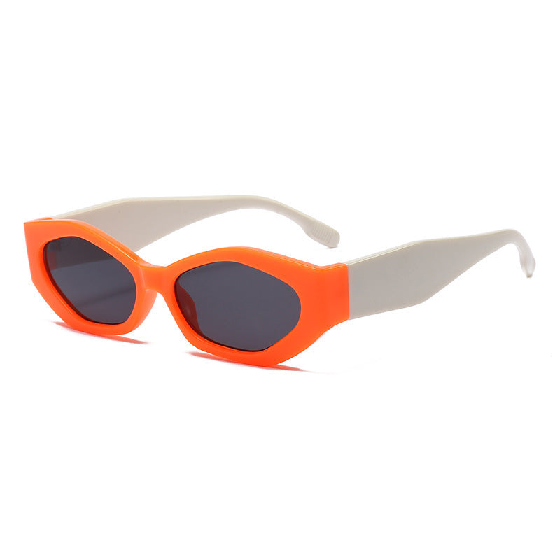 Small Frame Color Fashionable Personality Sunglasses