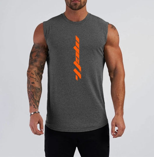 Gym Sleeveless Shirt Cotton Tank Top for Men Sportswear Vest