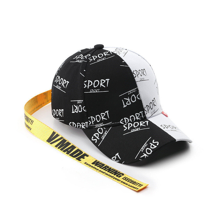 Personalized Graffiti Printed Curved Brim Baseball Cap