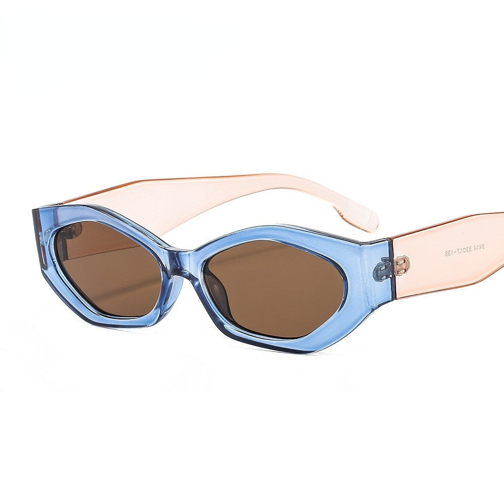 Small Frame Color Fashionable Personality Sunglasses