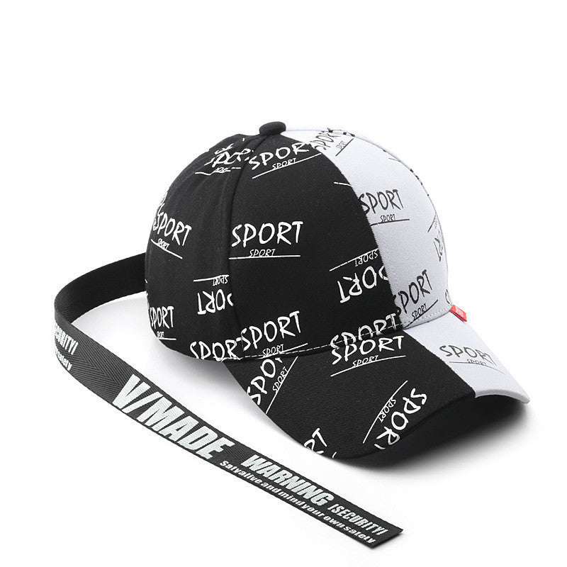 Personalized Graffiti Printed Curved Brim Baseball Cap