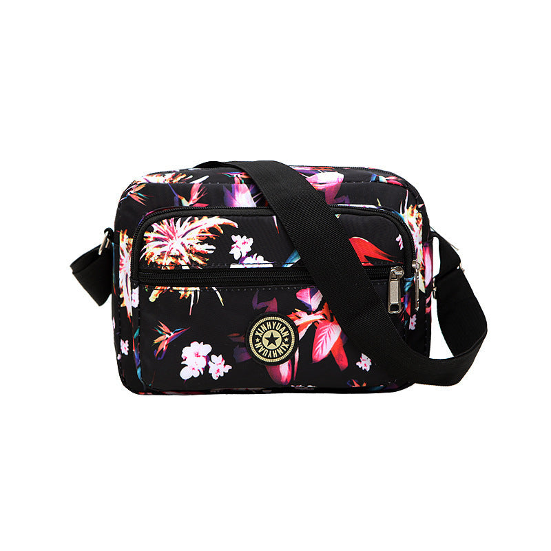 One-shoulder mother small floral cloth bag