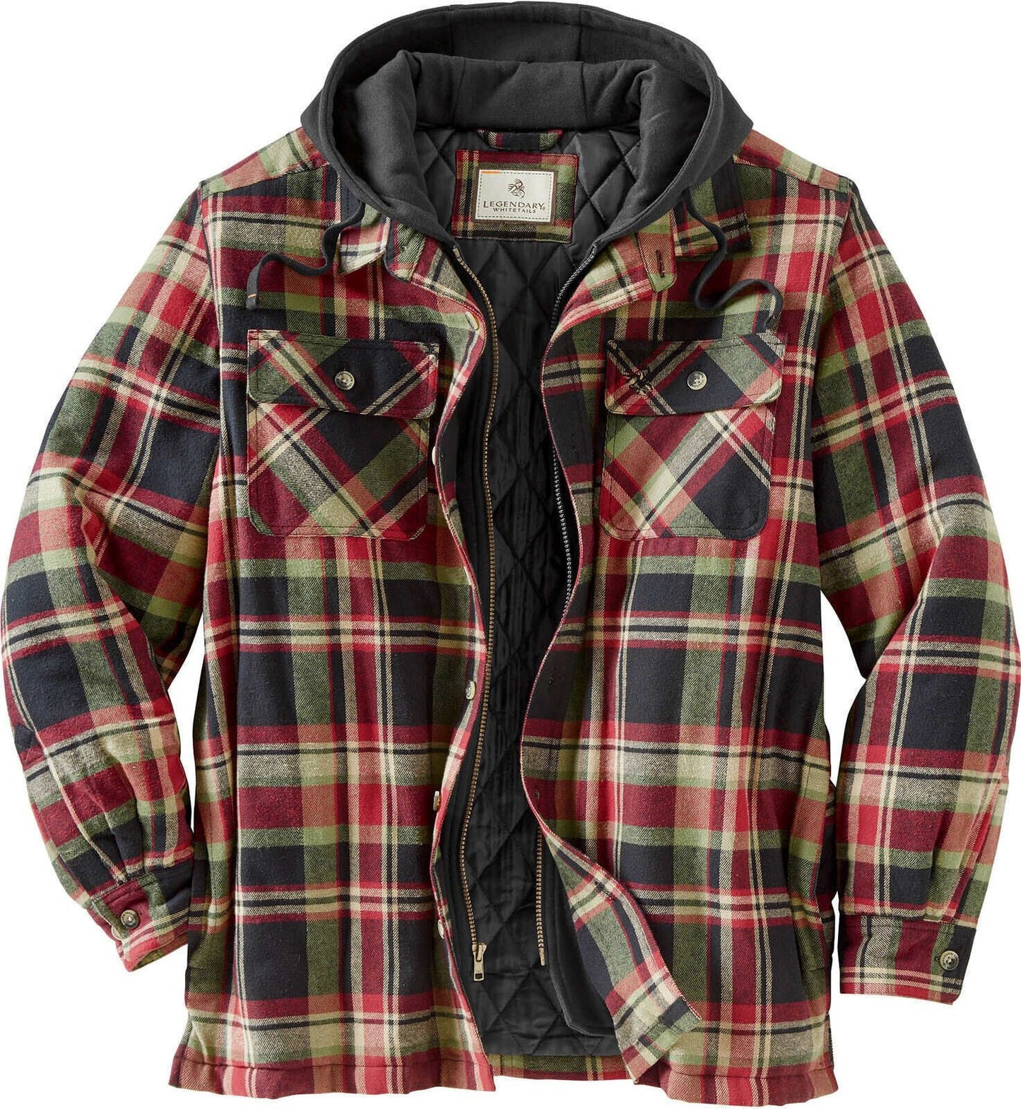 Cotton Coat Plaid Printed Loose Jacket Men