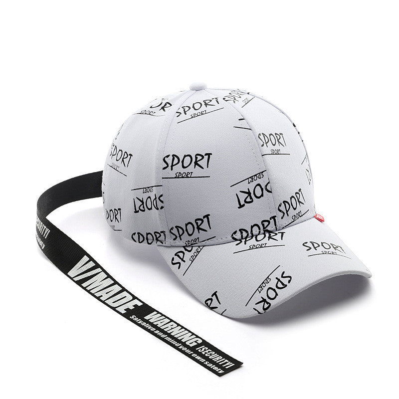 Personalized Graffiti Printed Curved Brim Baseball Cap