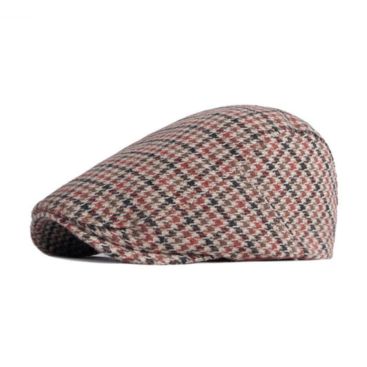 Fashion Retro Beret Houndstooth