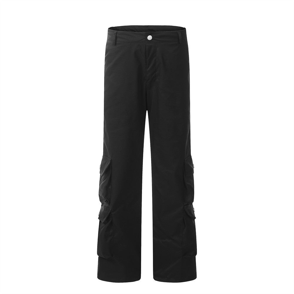 Workwear Straight Loose Wide-leg Pants For Men