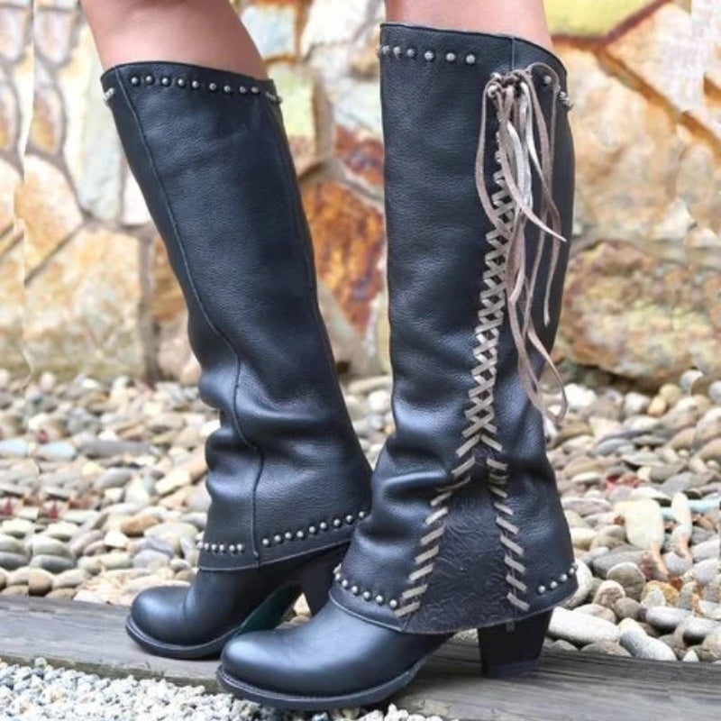 Autumn And Winter New Leather Boots Boots Women's Boots