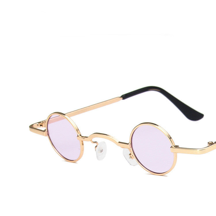 Girls Fashion Retro Round Frame Sunglasses