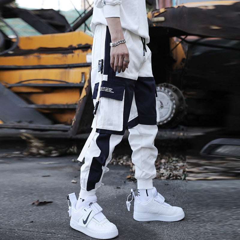 Trendy All-match Loose White Pants For Men