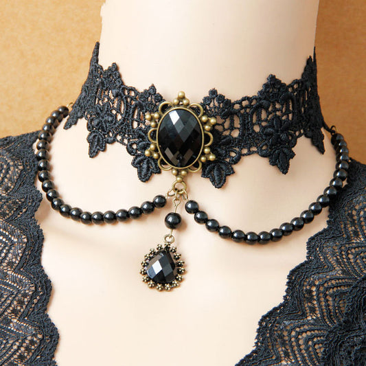 Personality Lace Collar Fake Collar Necklace Jewelry