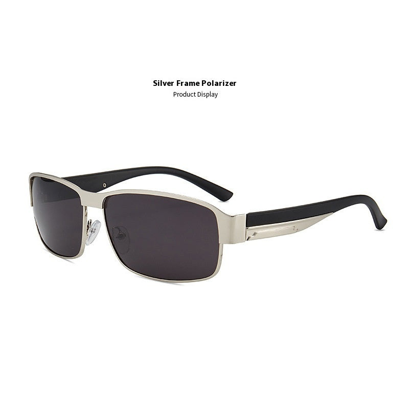 Men's Retro Metal Polarized Sunglasses