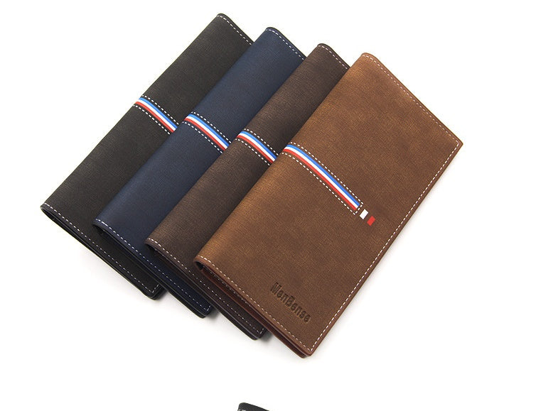 Men's Wallets Long Vertical Large Capacity