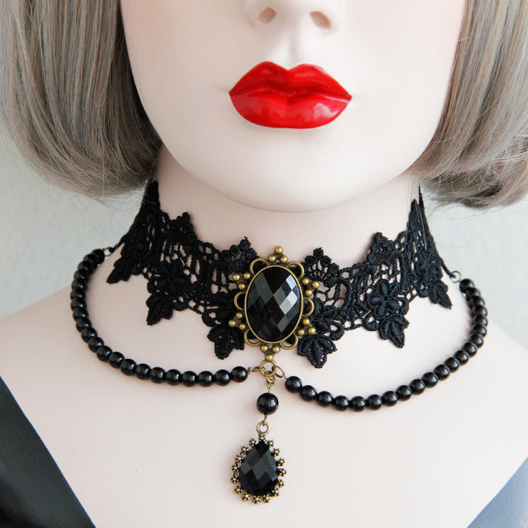 Personality Lace Collar Fake Collar Necklace Jewelry