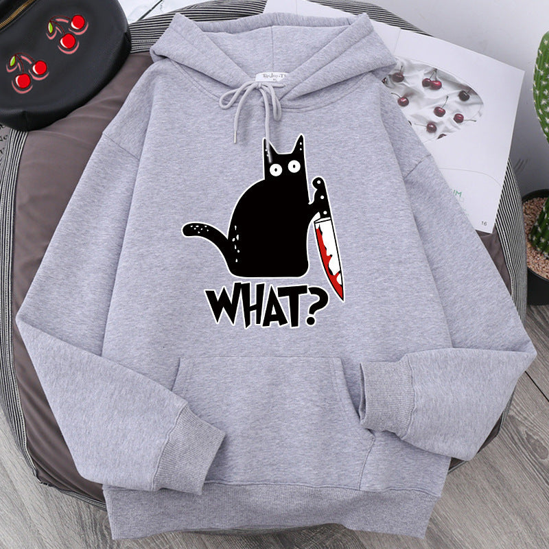 Killer Black Cat Surprised Hoodies For Him