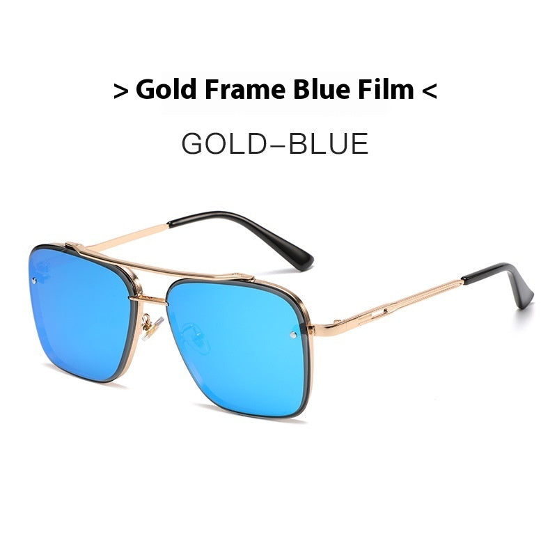 Fashionable Simple Double Beam Trimming Sunglasses