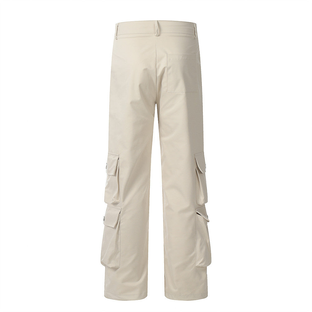 Workwear Straight Loose Wide-leg Pants For Men