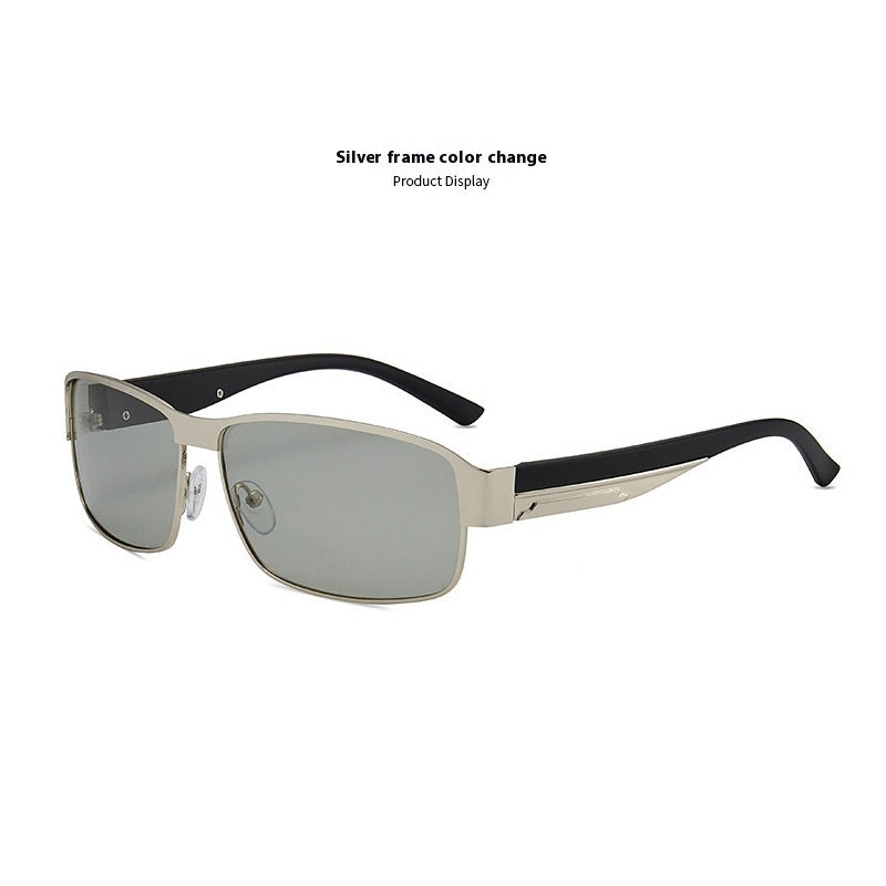 Men's Retro Metal Polarized Sunglasses