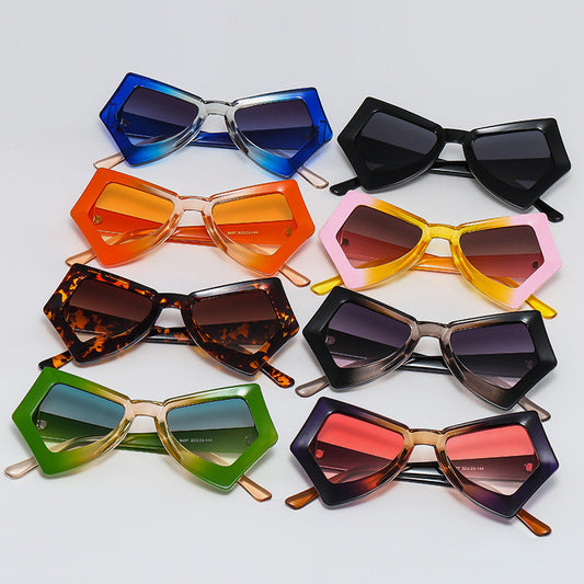 Sunglasses Fashion Personality Catwalk Ins Ladies