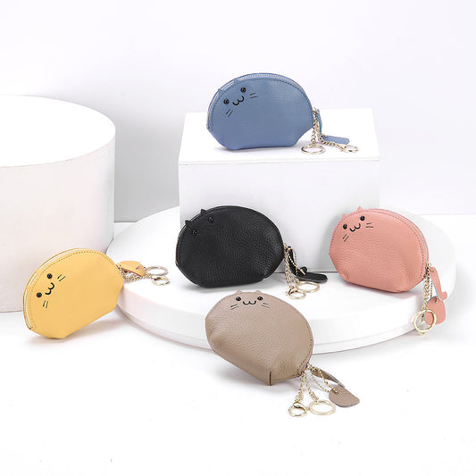 Creative Leather Small Change Female Key Case